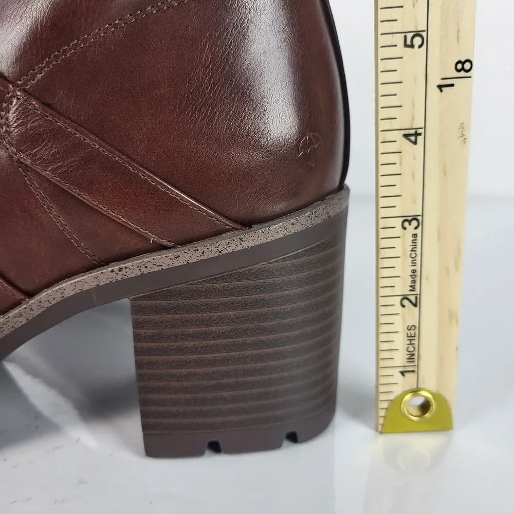 Naturalizer Madalynn Buckle Ankle Boots water Repellent 10W